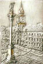 The Royal_Castle in Warsaw_silver_relief
